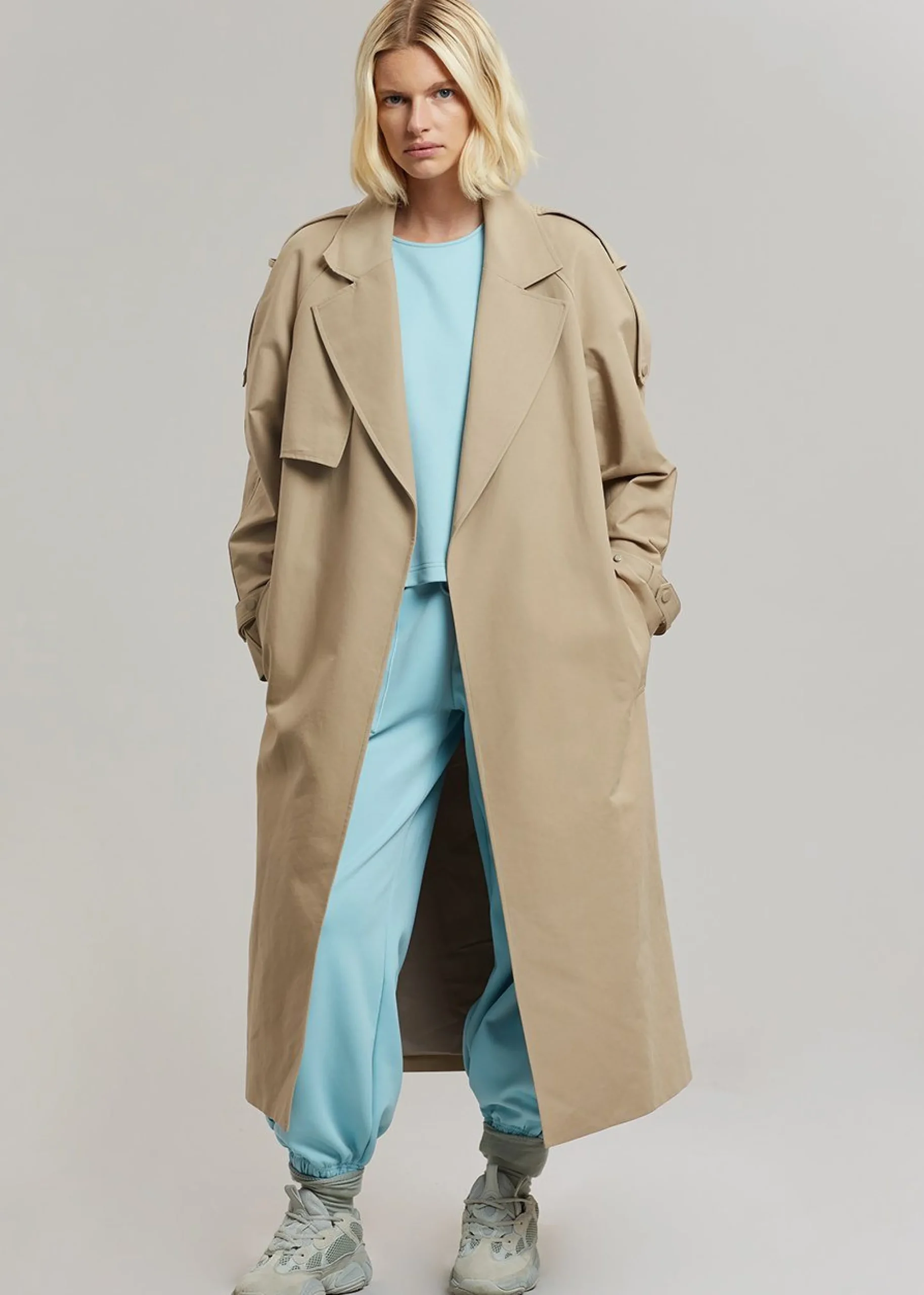 The Frankie Shop Rhodes Trench Coat Natural Clearance