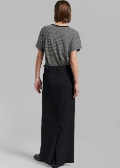 The Frankie Shop Rika Studios Laurent Tee Black/Ecru Stripe