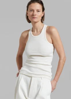 The Frankie Shop Rika Studios Mine Tank Top Ecru