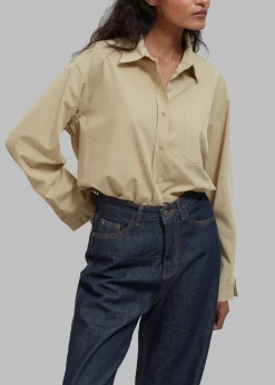 The Frankie Shop Rinne Shirt Tan Discount