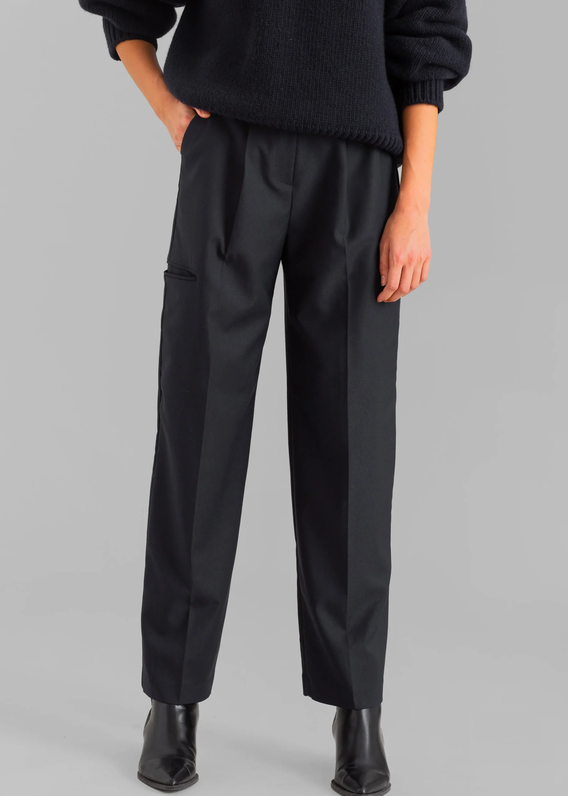 The Frankie Shop Robin Cargo Pants Black Clearance