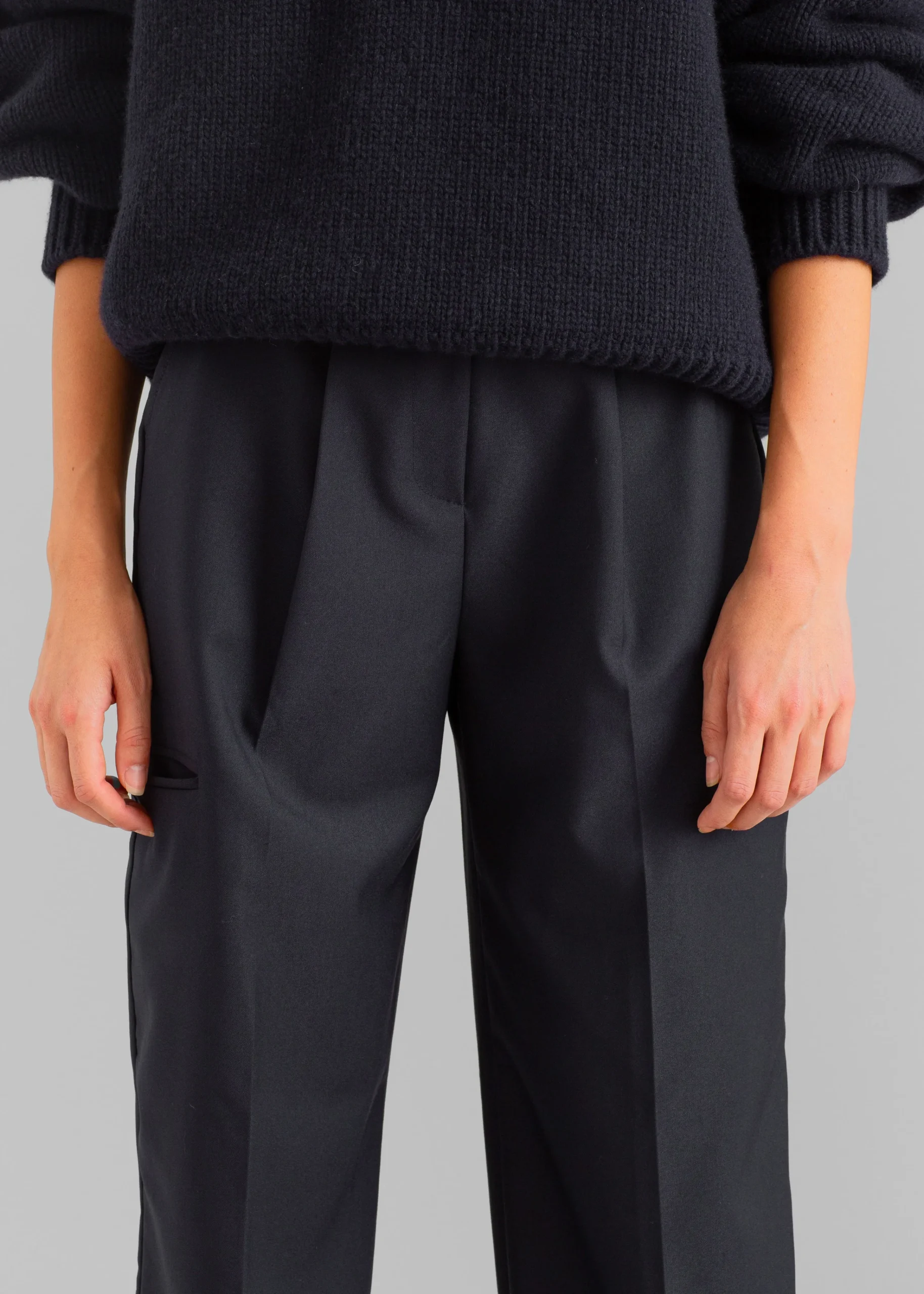 The Frankie Shop Robin Cargo Pants Black Clearance