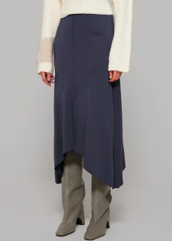 The Frankie Shop Rohe Fluid Panelled Skirt Steel Outlet