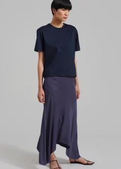 The Frankie Shop Rohe Fluid Panelled Skirt Steel Outlet