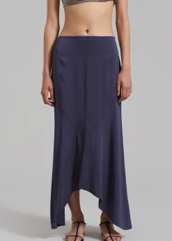 The Frankie Shop Rohe Fluid Panelled Skirt Steel Outlet