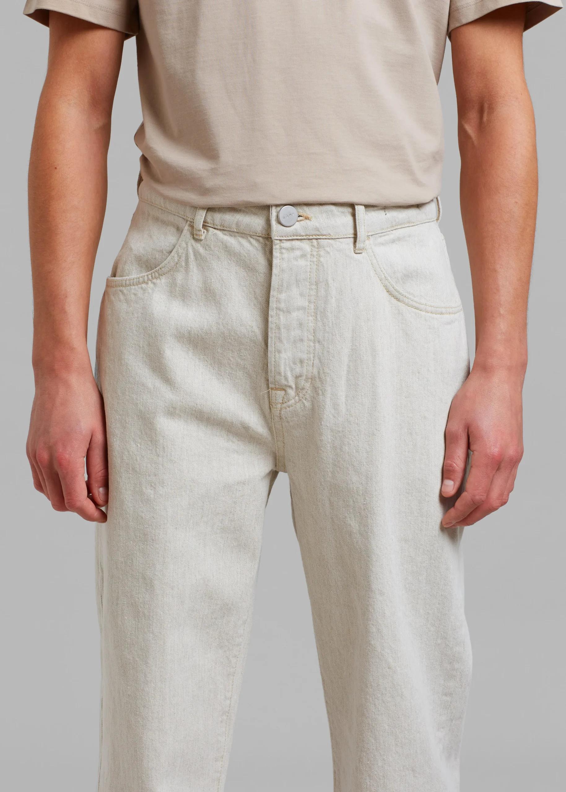 The Frankie Shop Rohe Mozes Trousers Natural Hemp Denim Best
