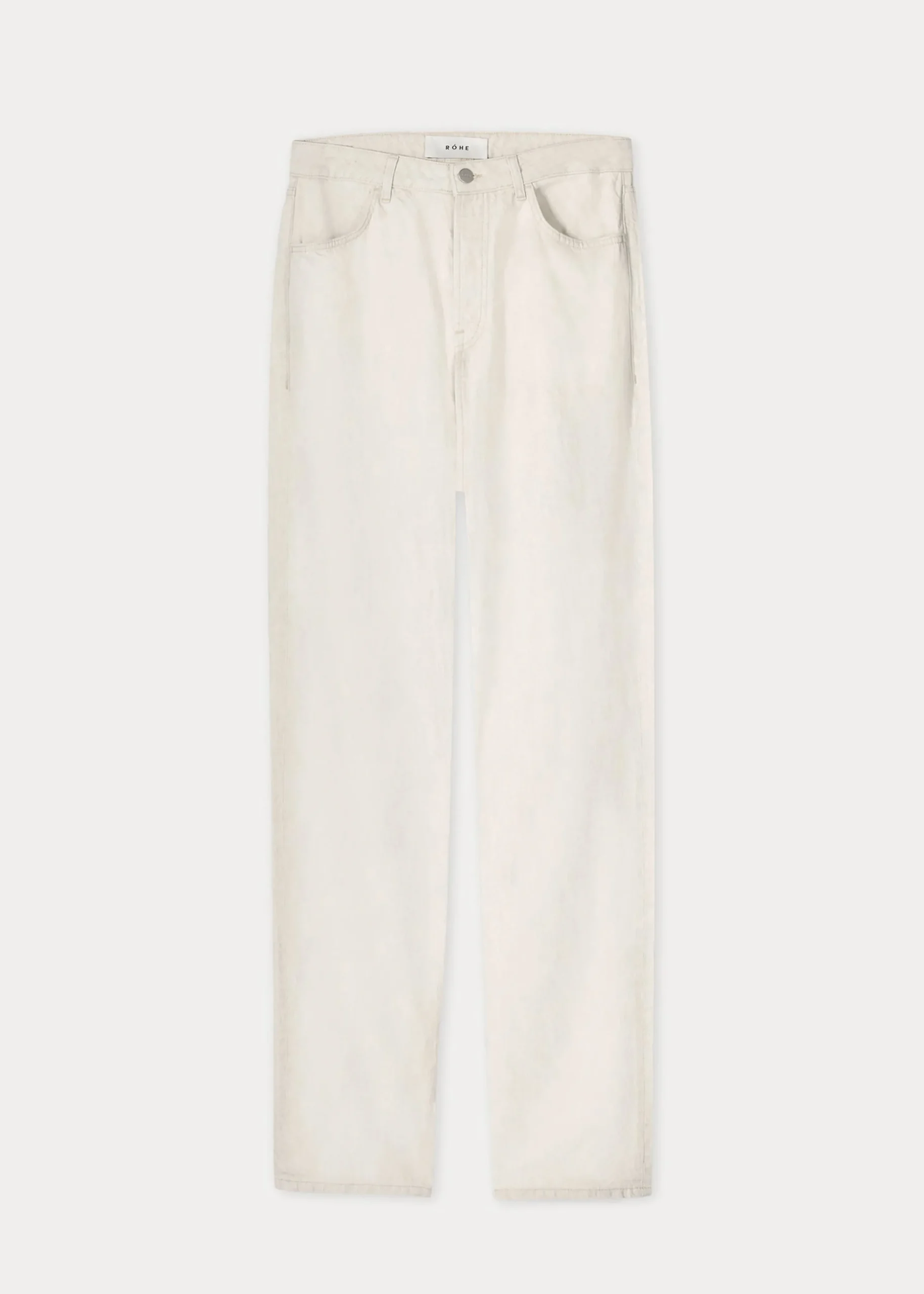 The Frankie Shop Rohe Mozes Trousers Natural Hemp Denim Best