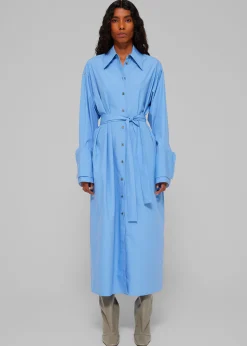The Frankie Shop Rohe Poplin Shirt Dress Serenity