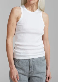 The Frankie Shop Rohe Rib Tank Top White Discount