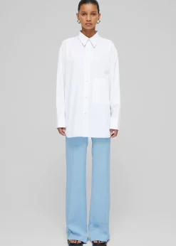 The Frankie Shop Rohe Unisex Classic Shirt White New