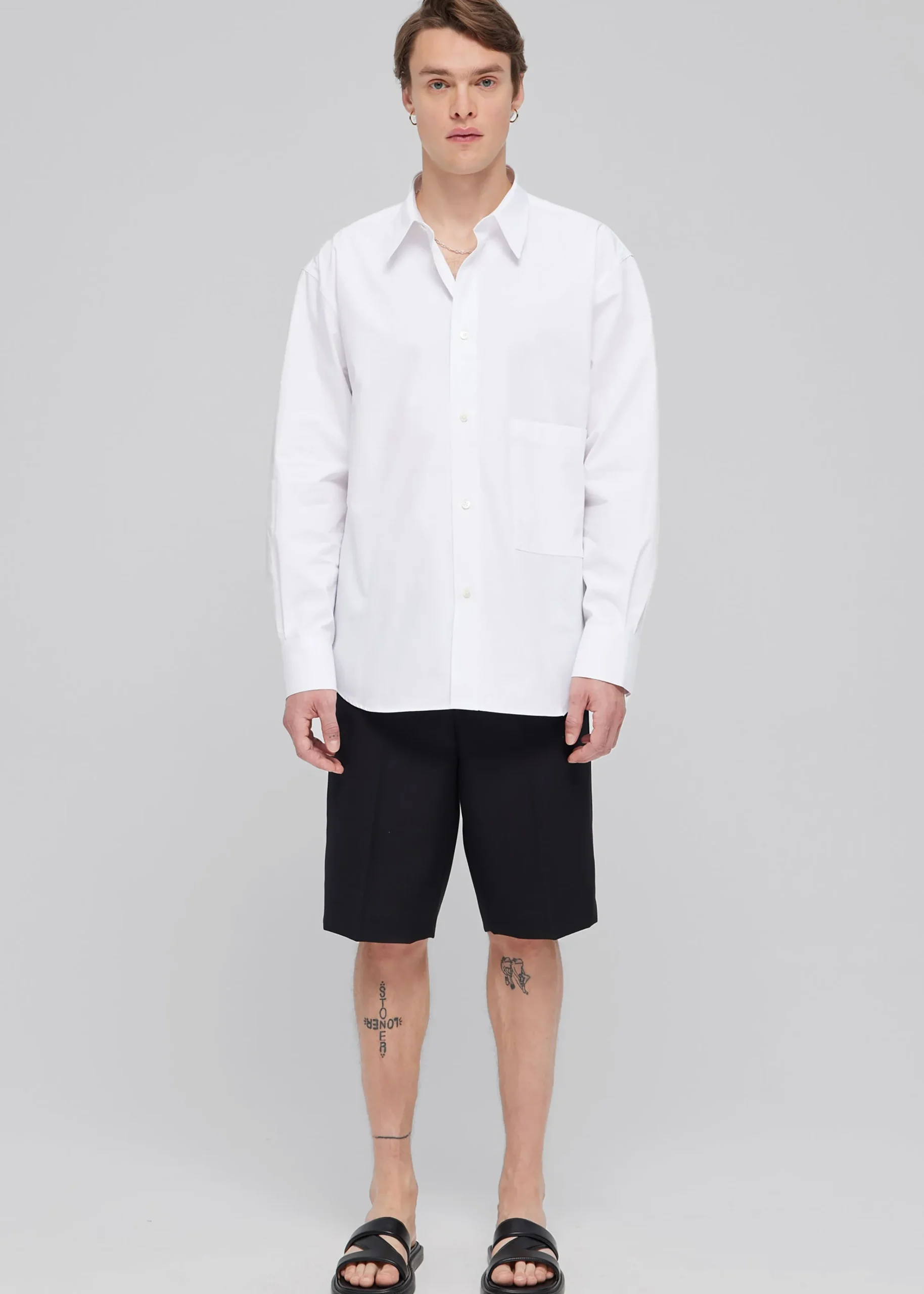 The Frankie Shop Rohe Unisex Classic Shirt White New