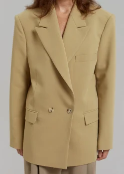The Frankie Shop Rosali Blazer Khaki