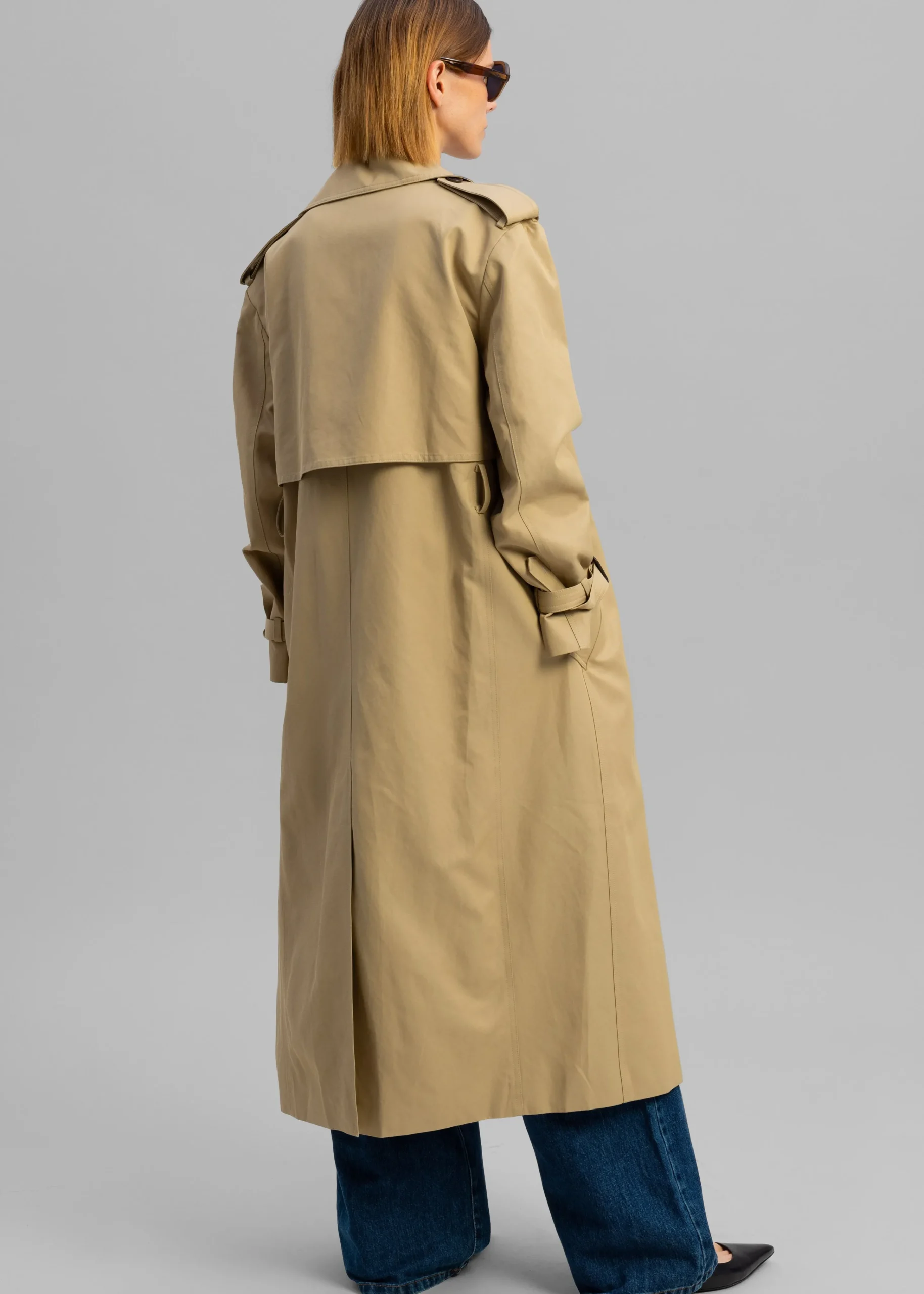 The Frankie Shop Rosanna Trench Coat Beige Best