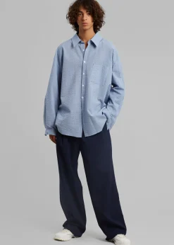 The Frankie Shop Saas Shirt Blue Discount