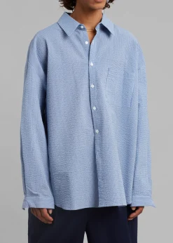 The Frankie Shop Saas Shirt Blue Discount