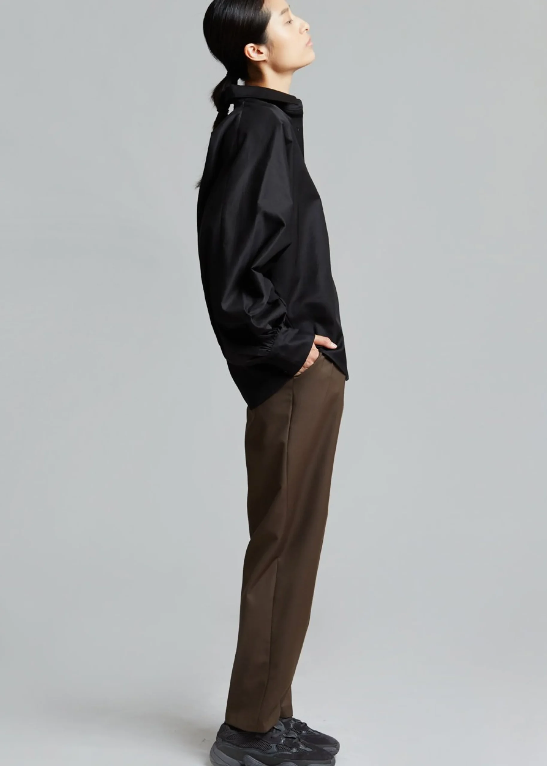 The Frankie Shop Sabi Blouse Black Outlet