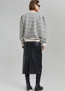 The Frankie Shop Saint Stripe Sweater Black/White Stripe