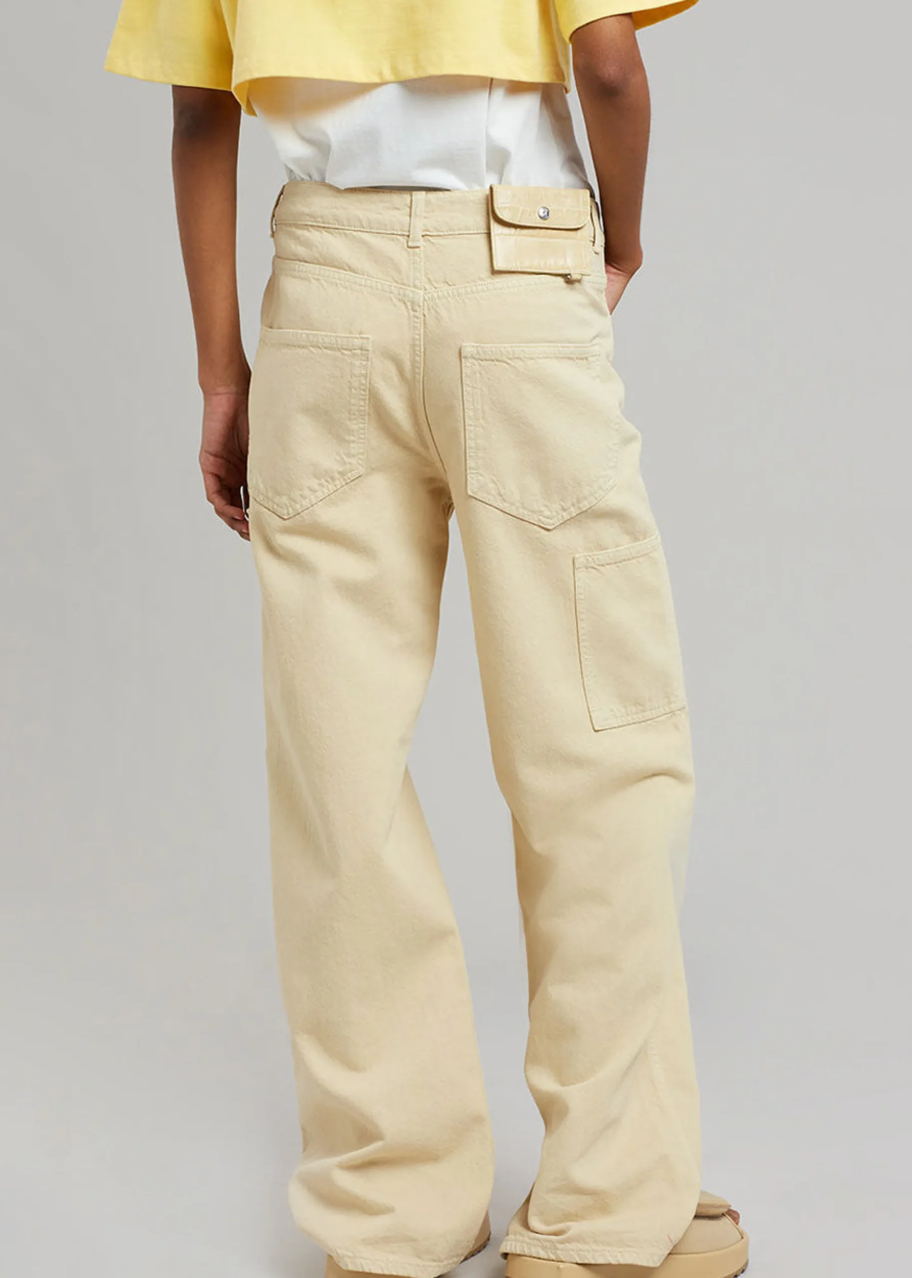 The Frankie Shop Saks Potts Salma Jeans Beige