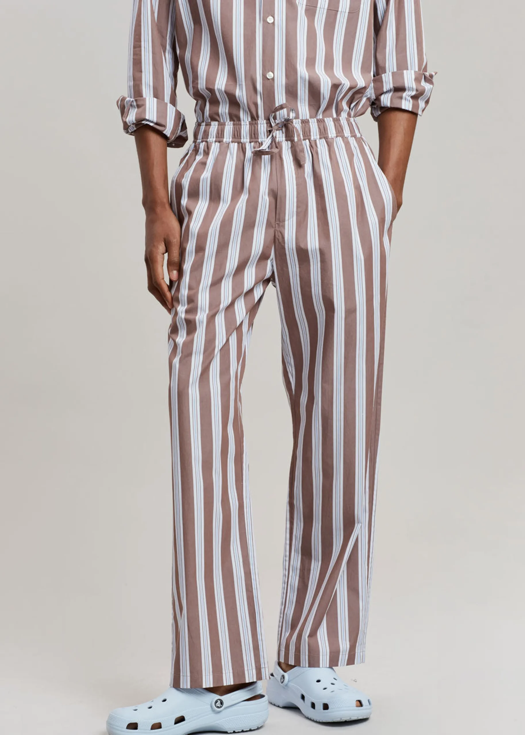 The Frankie Shop Samsoe & Samsoe Marley Shirt Brown Stripe Best