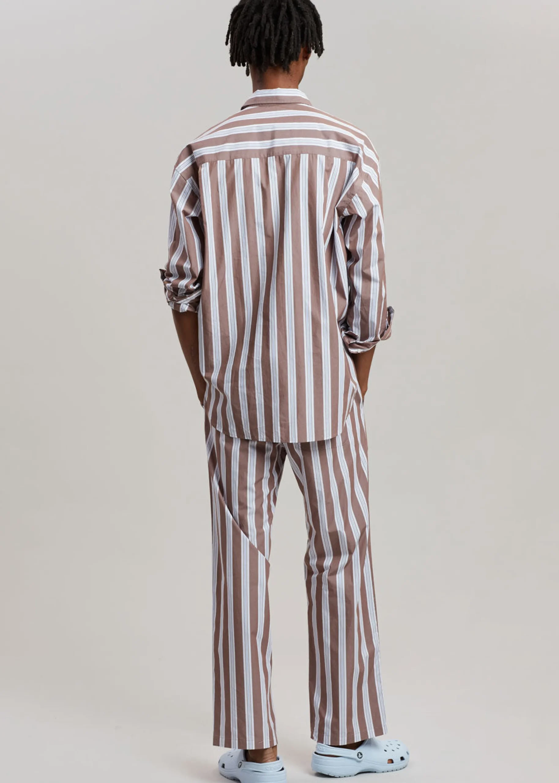 The Frankie Shop Samsoe & Samsoe Marley Shirt Brown Stripe Best