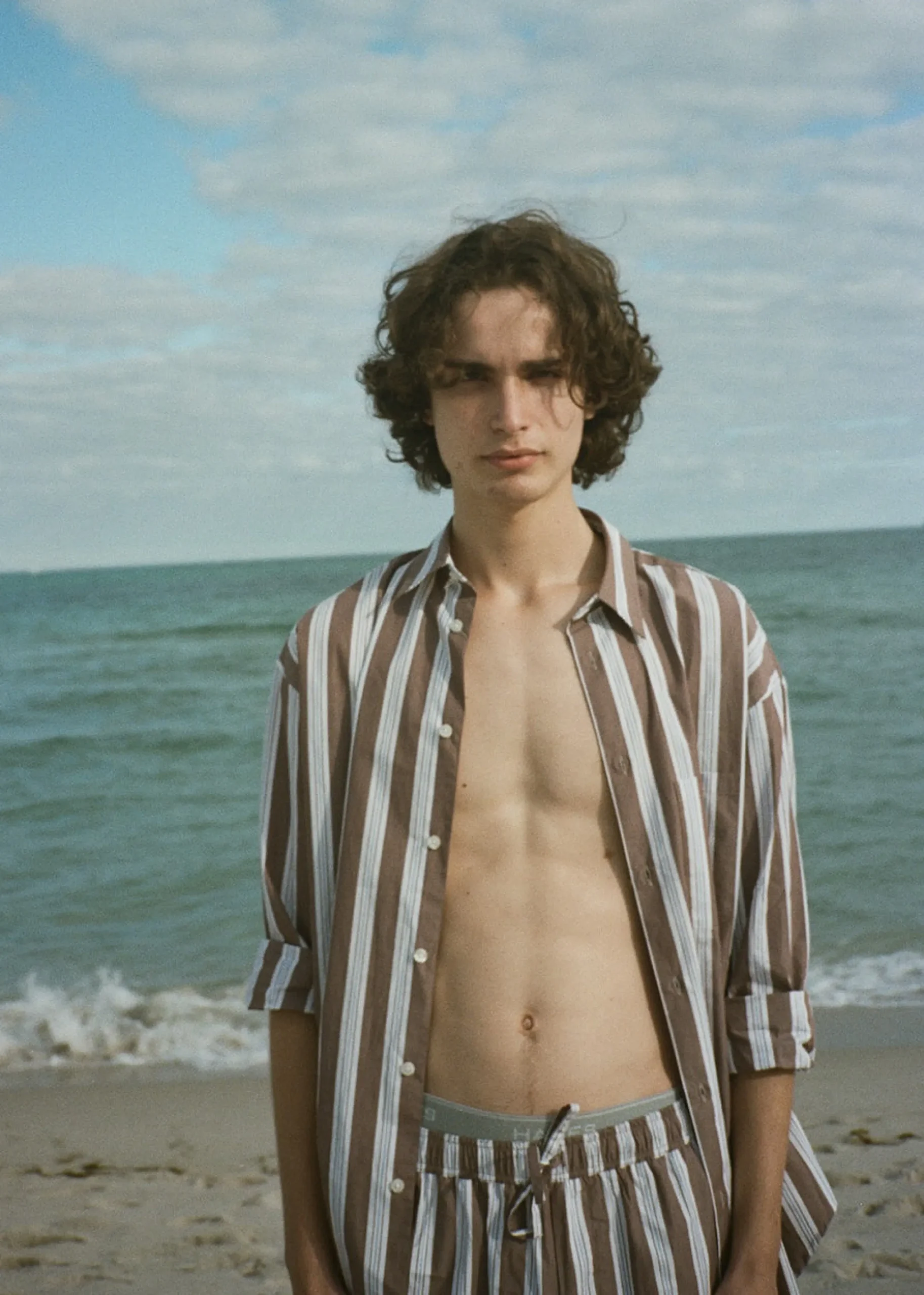 The Frankie Shop Samsoe & Samsoe Marley Shirt Brown Stripe Best