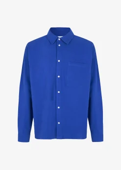 The Frankie Shop Samsoe & Samsoe Poul Shirt Dazzling Blue Online