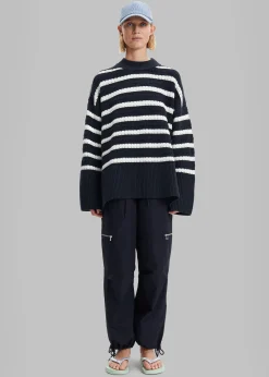 The Frankie Shop Samsoe & Samsoe Raili Crew Neck Caviar St. Hot