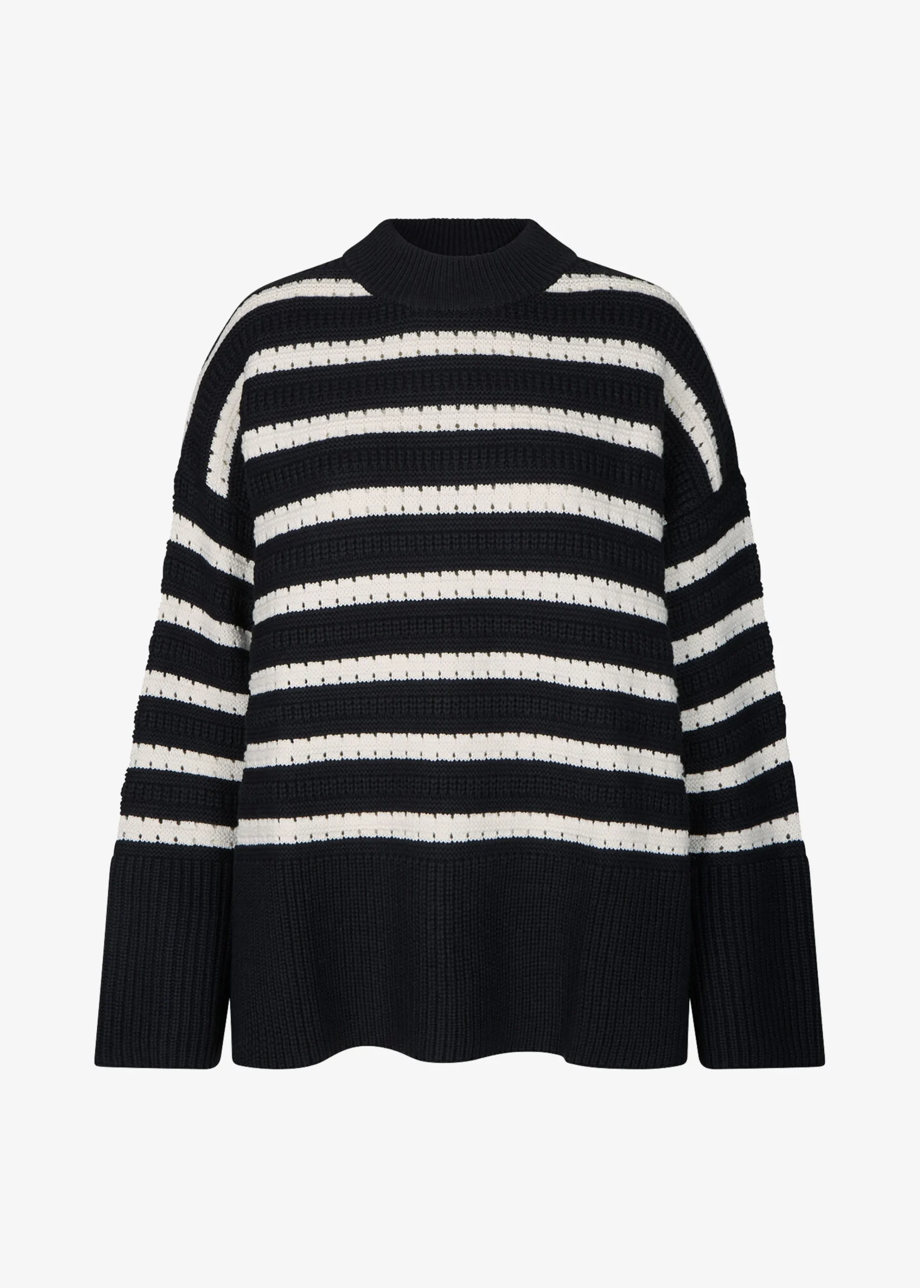 The Frankie Shop Samsoe & Samsoe Raili Crew Neck Caviar St. Hot