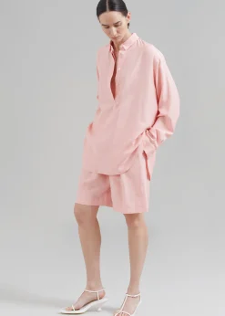 The Frankie Shop Samsoe Samsoe Alfrida Hp Shirt Coral Cloud Hot