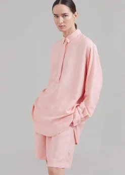 The Frankie Shop Samsoe Samsoe Alfrida Hp Shirt Coral Cloud Hot