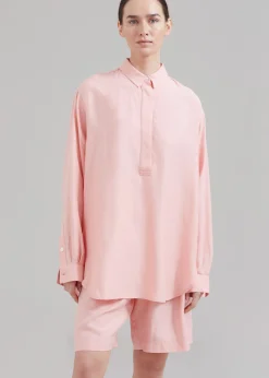 The Frankie Shop Samsoe Samsoe Alfrida Hp Shirt Coral Cloud Hot