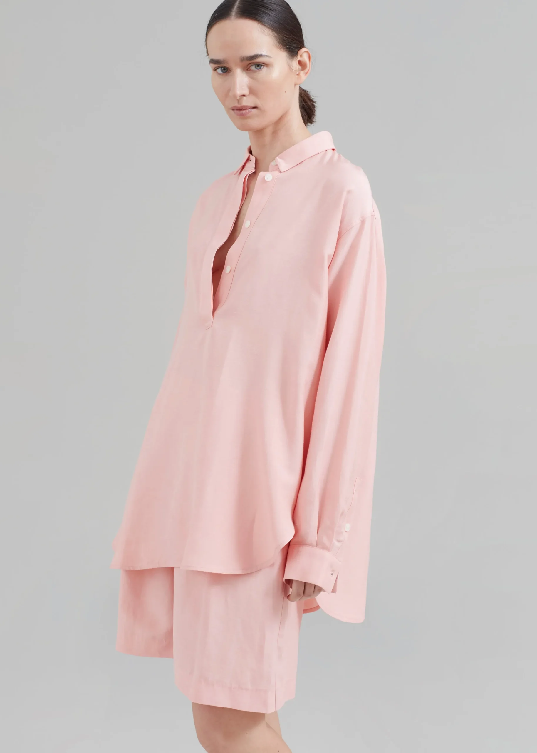 The Frankie Shop Samsoe Samsoe Alfrida Hp Shirt Coral Cloud Hot