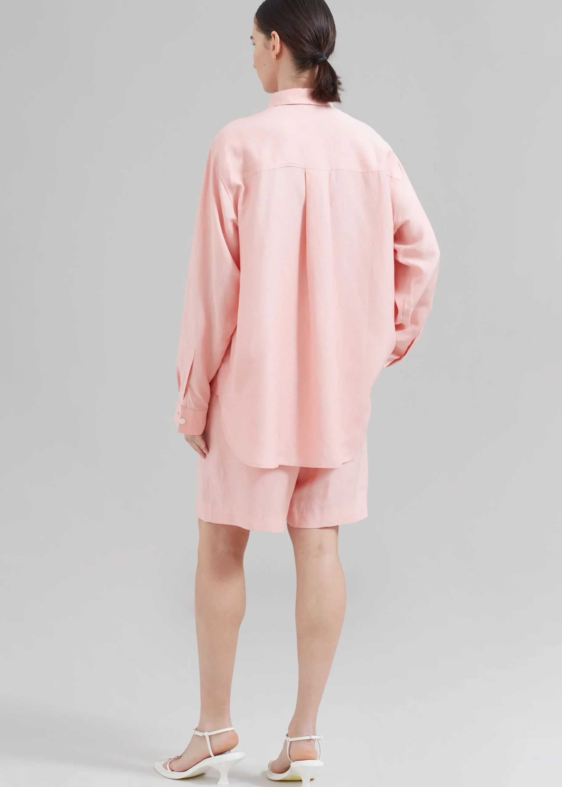 The Frankie Shop Samsoe Samsoe Alfrida Hp Shirt Coral Cloud Hot