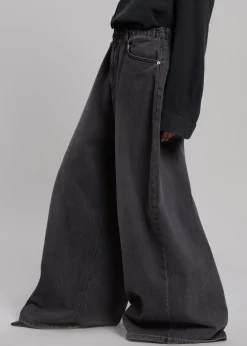 The Frankie Shop Sasha Wide Leg Jeans Dark Grey