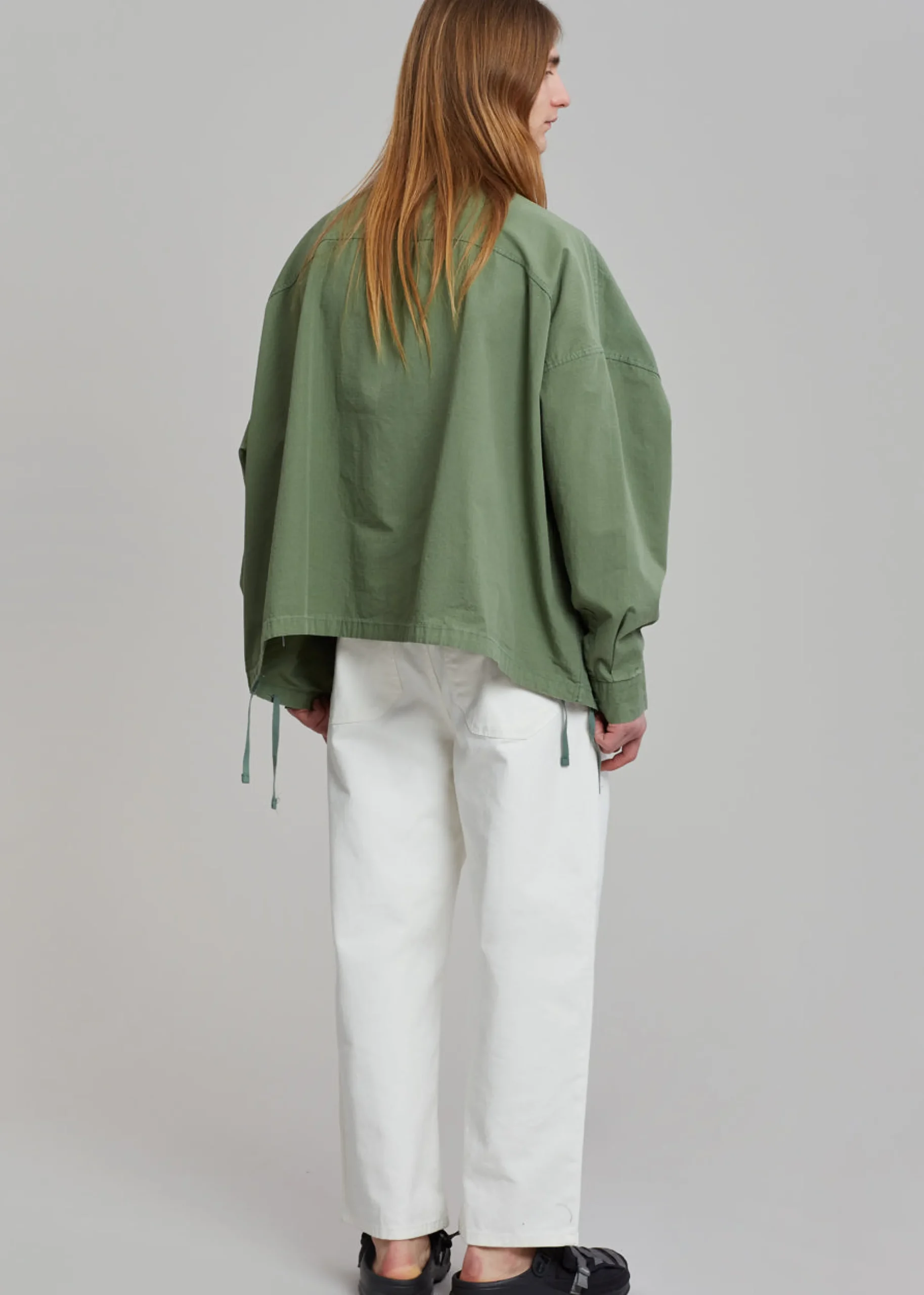 The Frankie Shop Seb Cargo Shirt Army Green Outlet