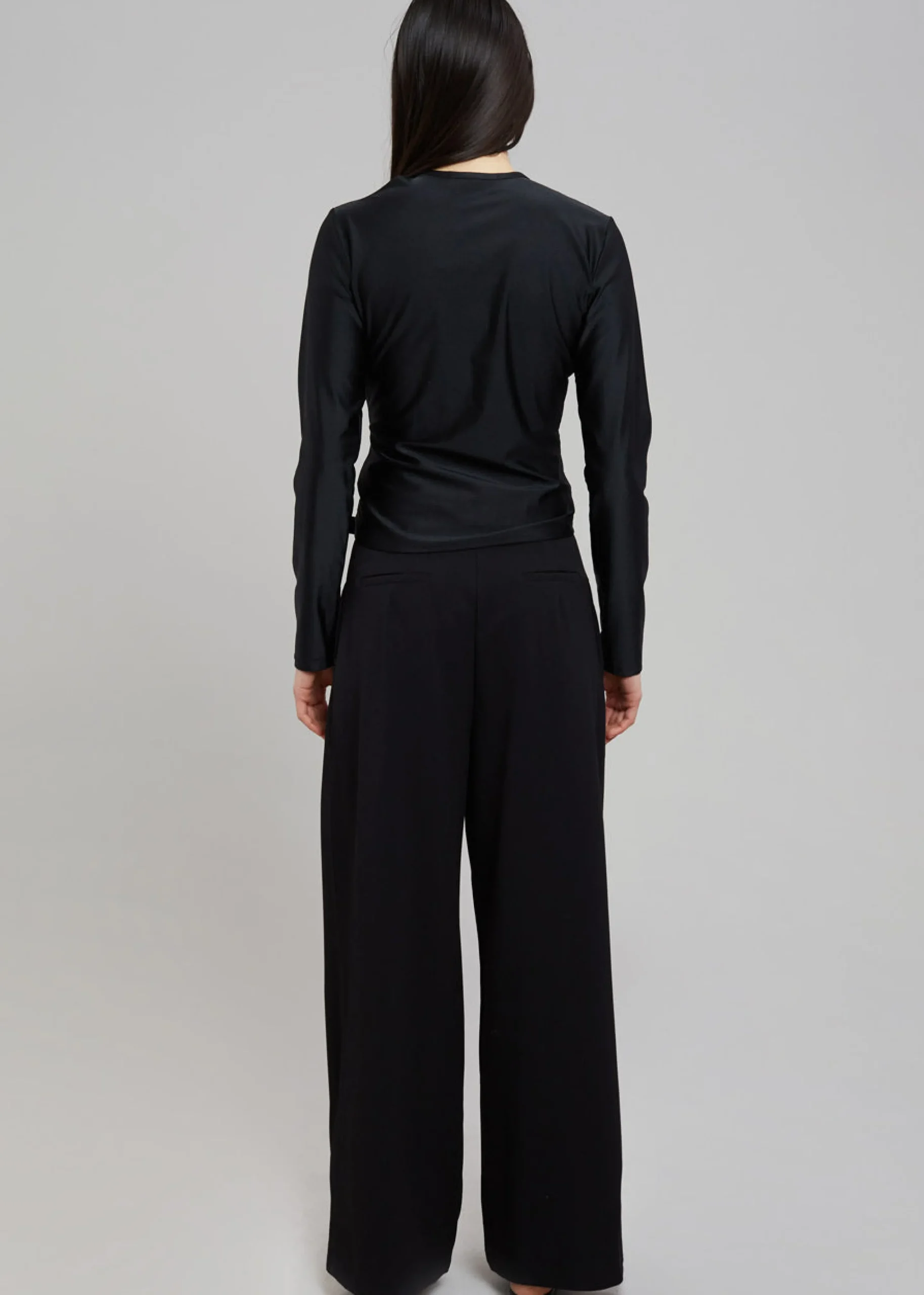 The Frankie Shop Sid Neigum Cutout Tension Blouse Black Discount