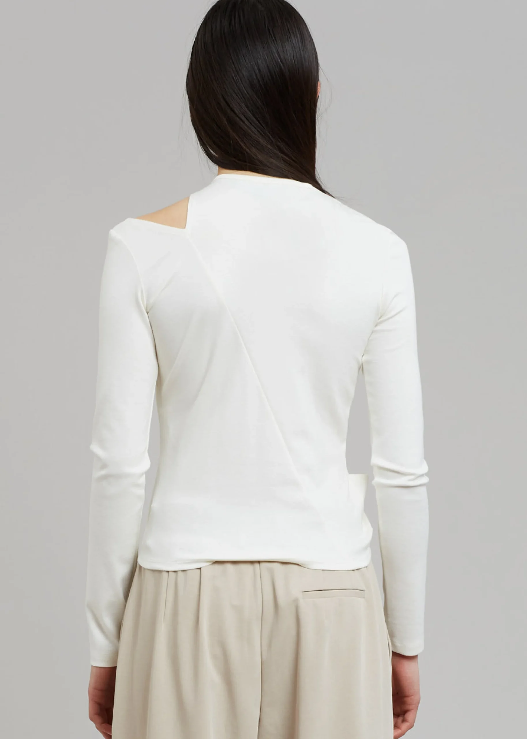 The Frankie Shop Sid Neigum Tension Cutout Top Cream Online