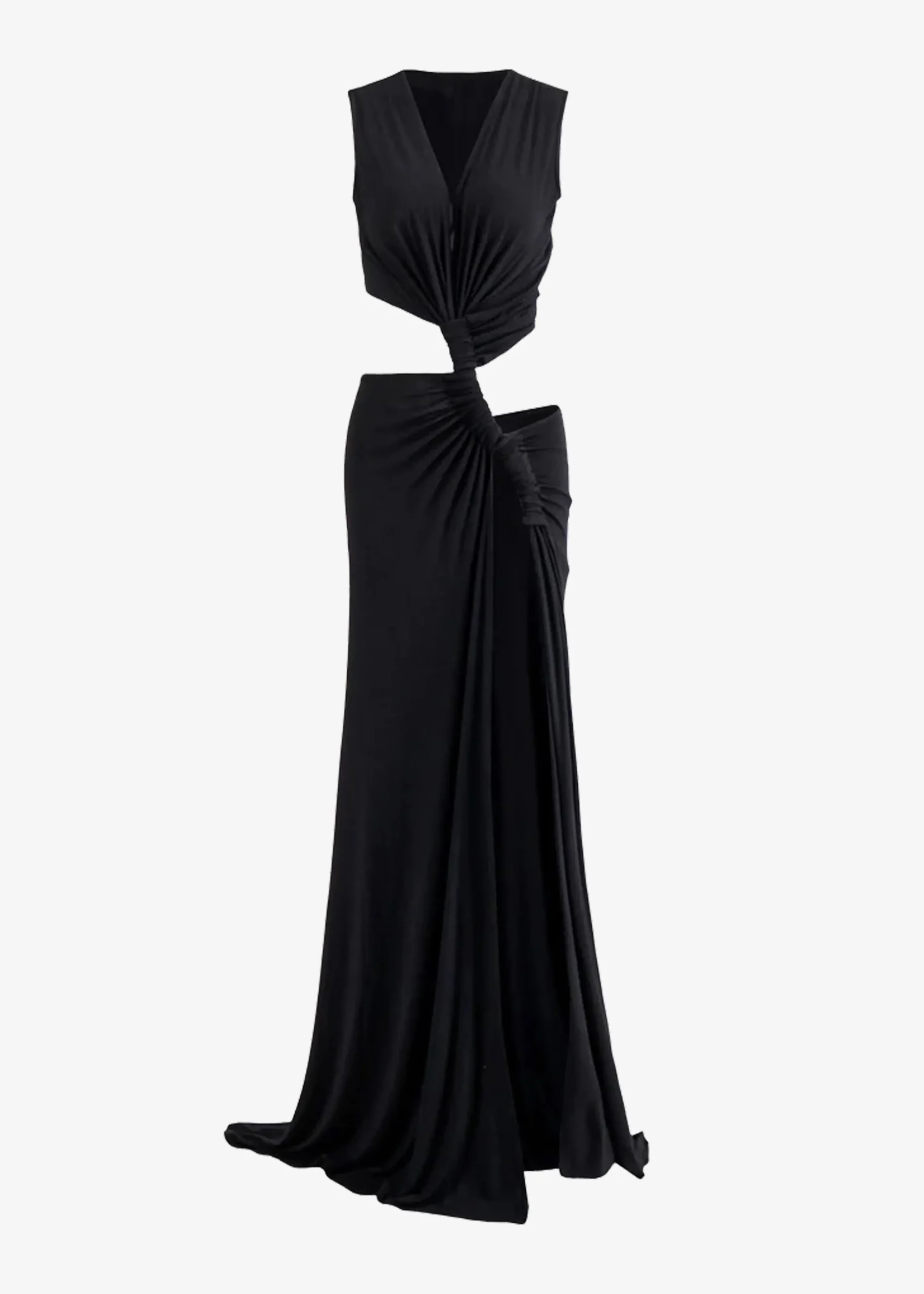 The Frankie Shop Sid Neigum Triple Loop Knit Dress Black Online