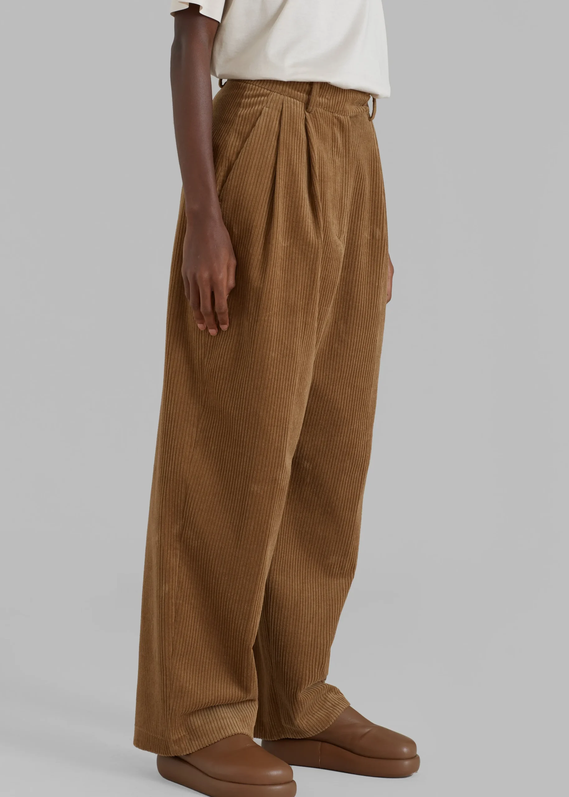 The Frankie Shop Siham Corduroy Pants Camel Clearance