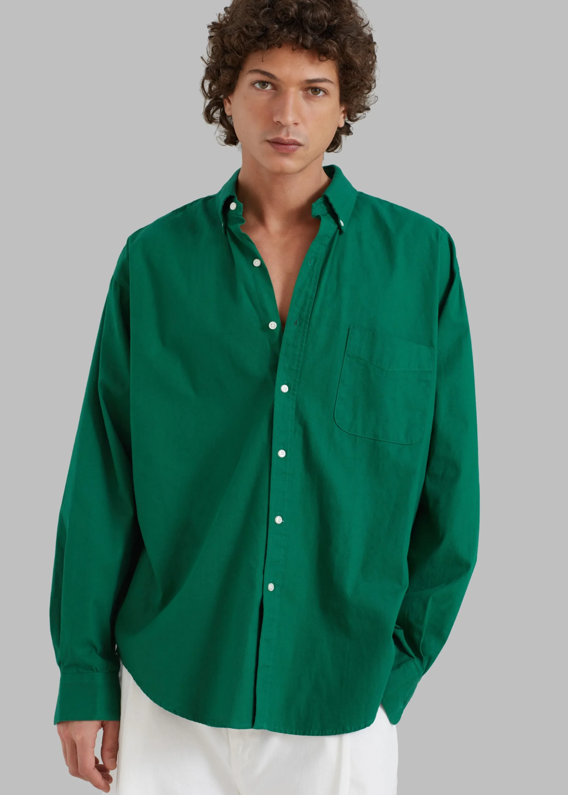 The Frankie Shop Sinclair Shirt Green Clearance