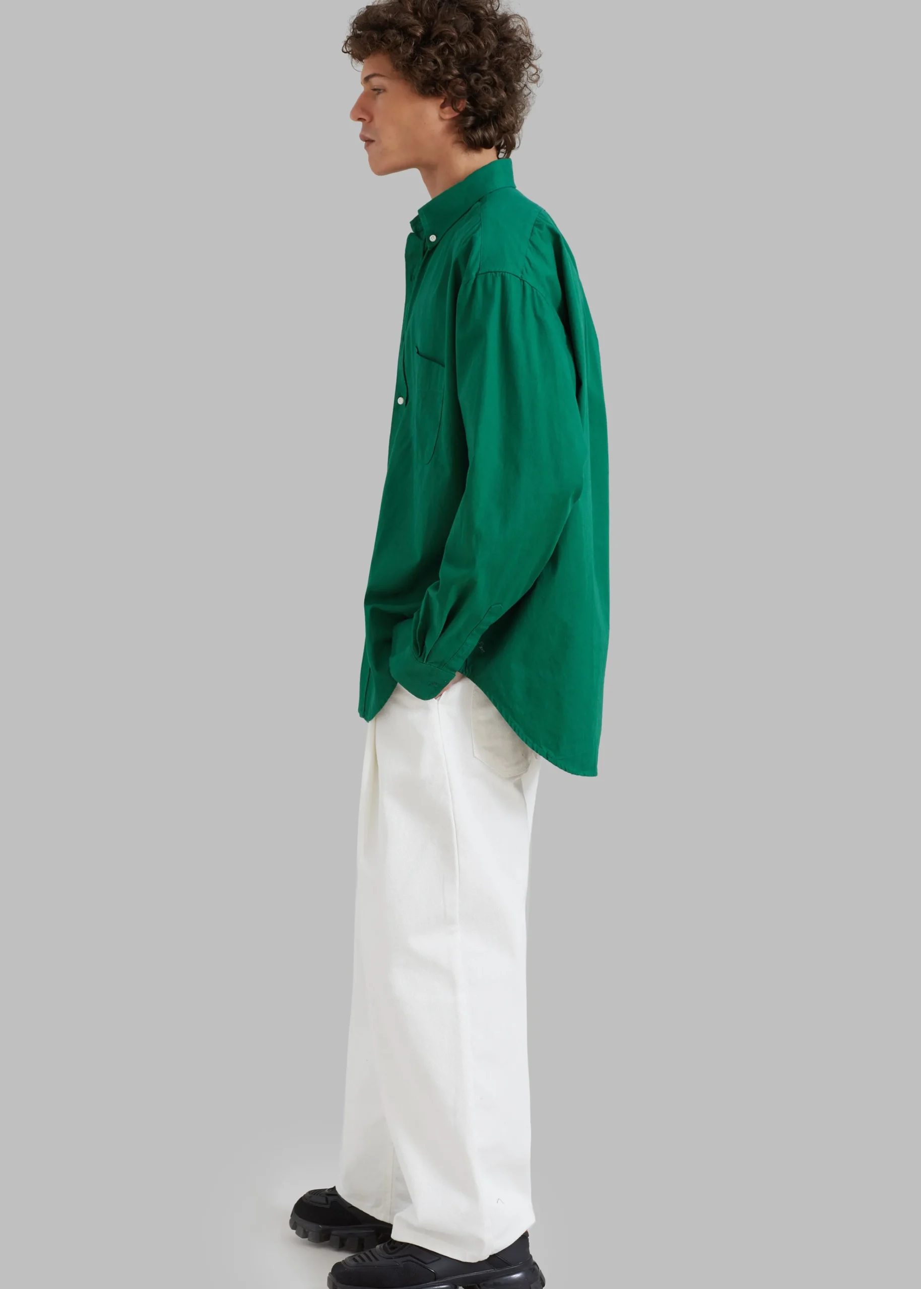 The Frankie Shop Sinclair Shirt Green Clearance