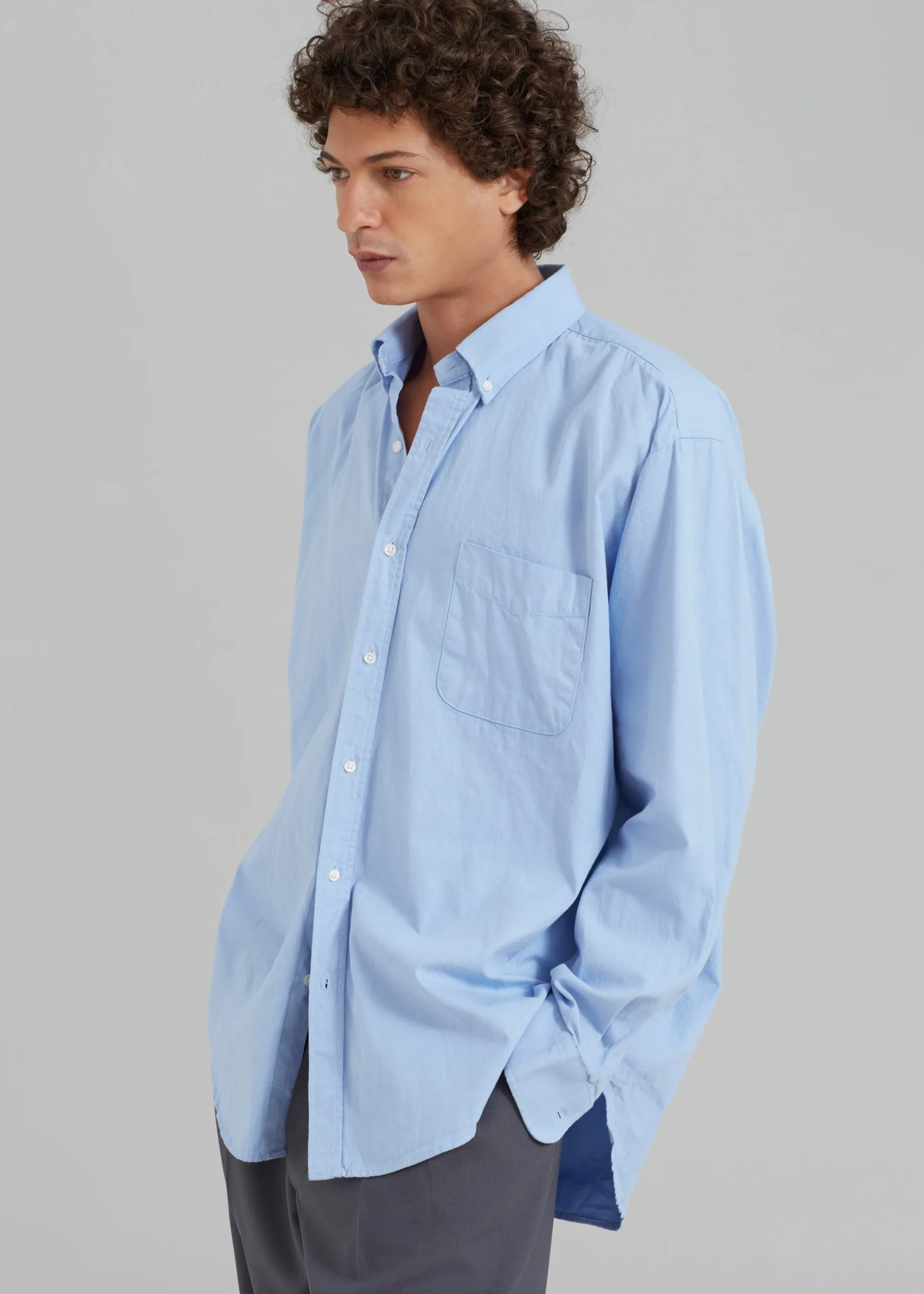 The Frankie Shop Sinclair Shirt Sky Blue Sale
