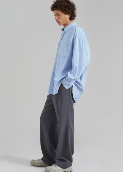 The Frankie Shop Sinclair Shirt Sky Blue Sale