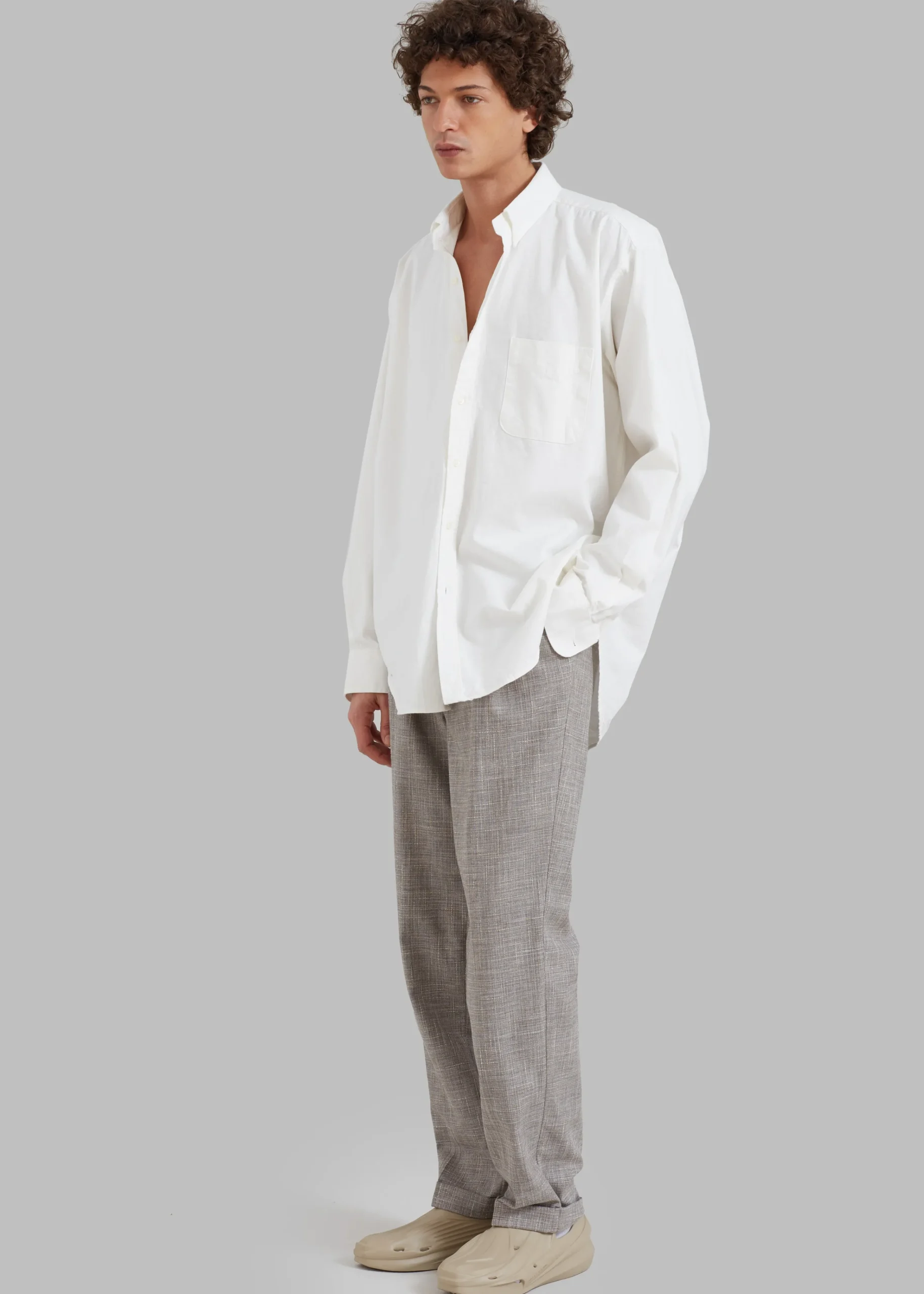 The Frankie Shop Sinclair Shirt White Clearance