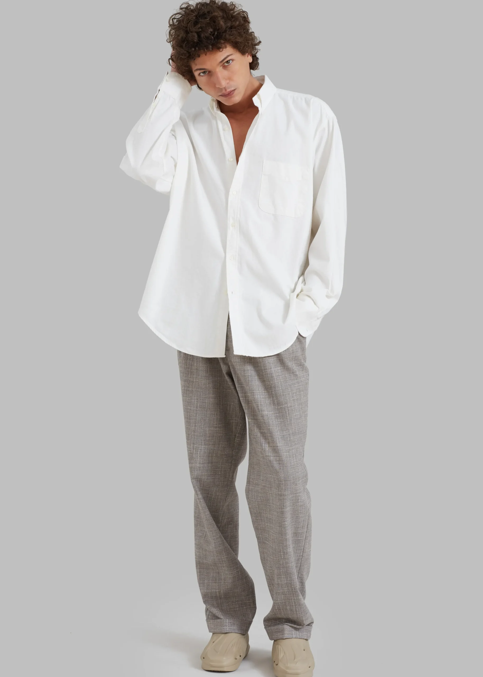 The Frankie Shop Sinclair Shirt White Clearance
