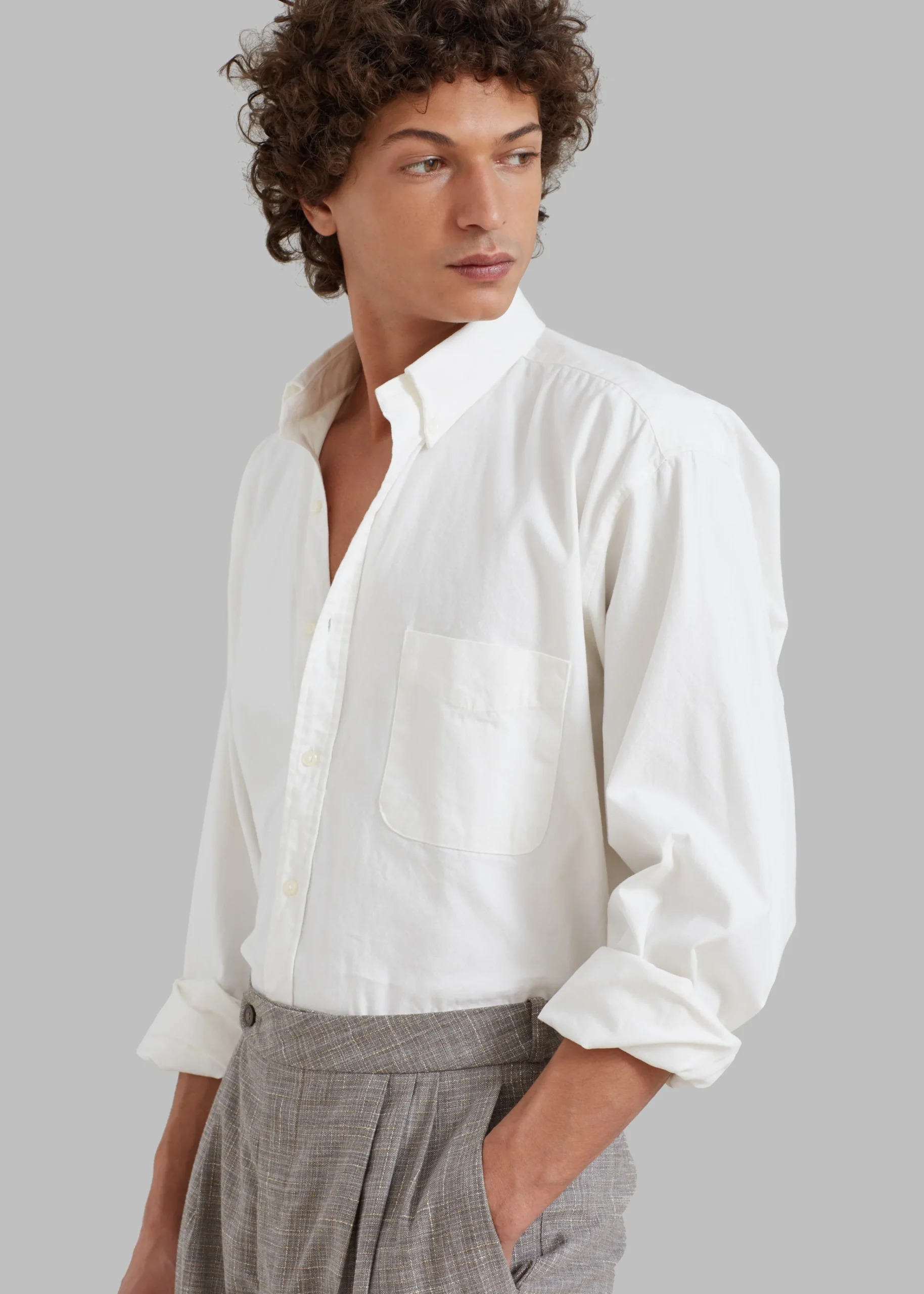 The Frankie Shop Sinclair Shirt White Clearance