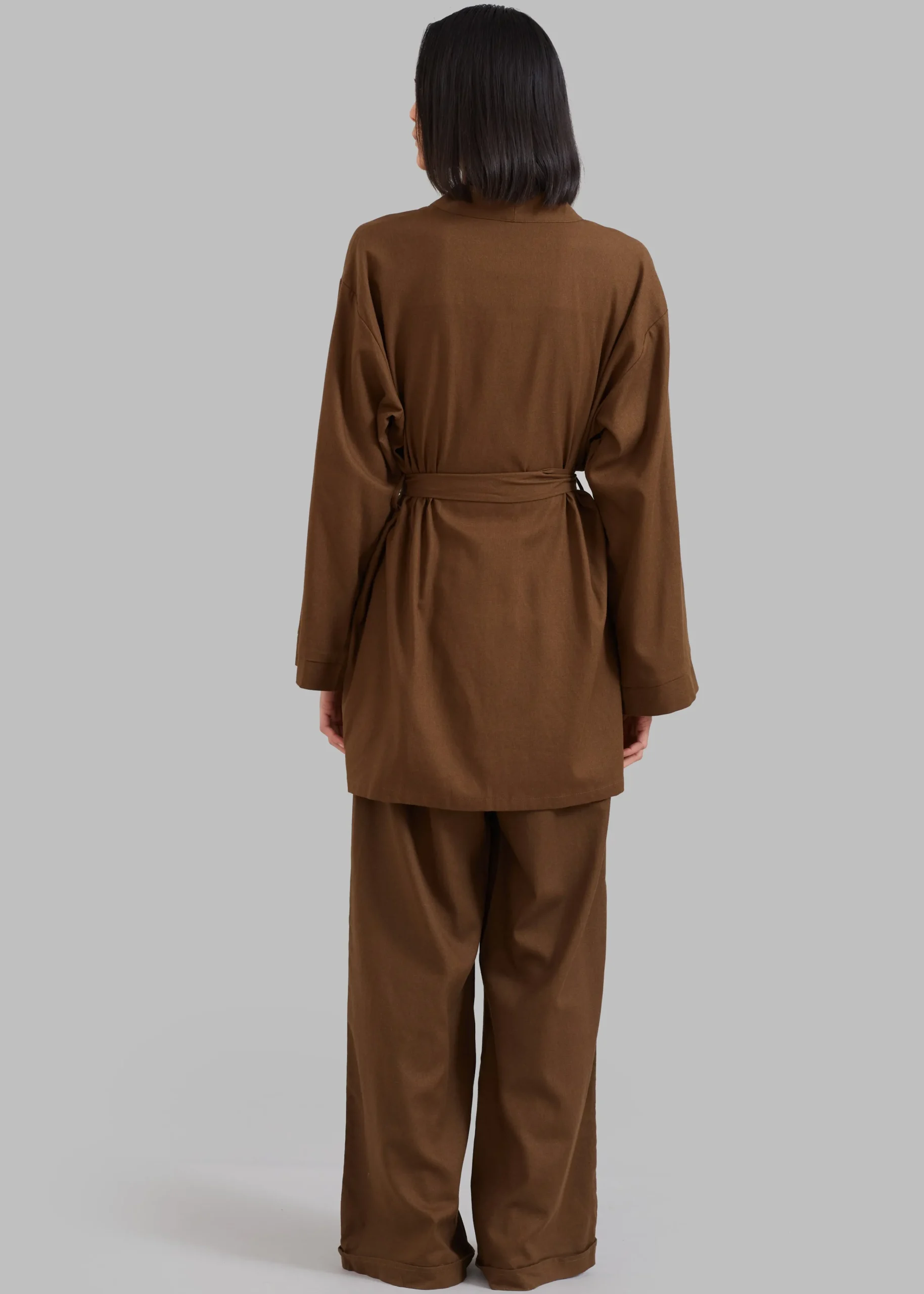 The Frankie Shop Solaqua The Short Robe Tobacco Sale