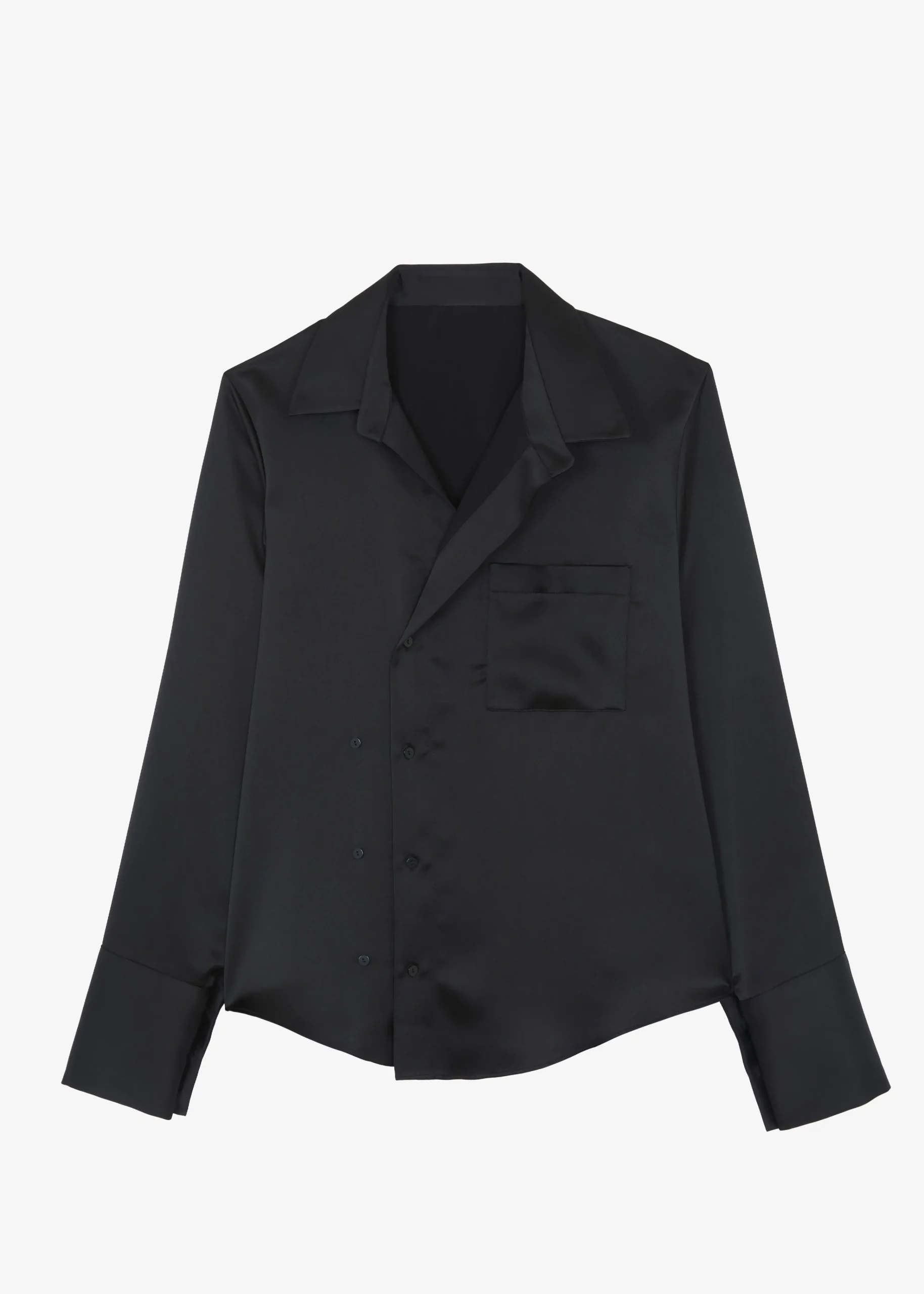 The Frankie Shop Sree Silky Shirt Black Clearance