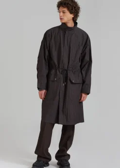 The Frankie Shop Stephen Anorak Charcoal New