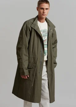 The Frankie Shop Stephen Anorak Dark Olive New